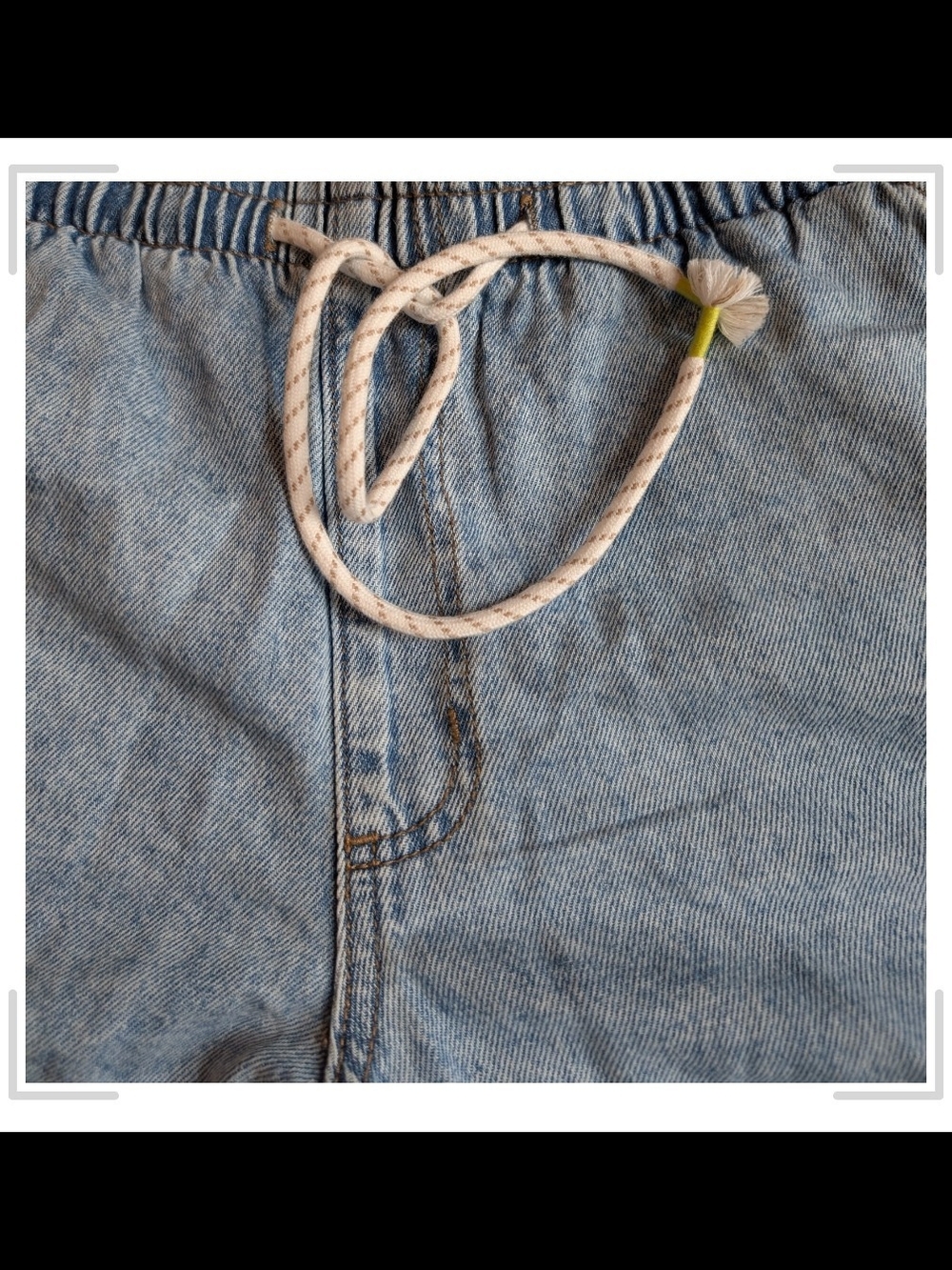 Universal Thread Women mid-rise Denim Beach Shorts Size M - Picture 5 of 7